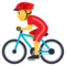 Person Biking emoji on Emojione
